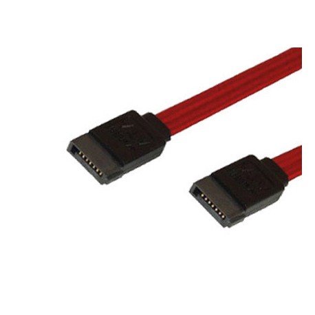 CABLE DE DATOS MEDIARANGE SATA 2.0 3 GB/SEC LONGITUD 0,3 MT CONECTORES EN NEGRO Y CABLE EN COLOR ROJ