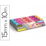 CINTA ADHESIVA SCOTCH WASHI TAPES PAPEL DE ARROZ FANTASIA 15MMX10 MT 9 MODELOS SURTIDOS