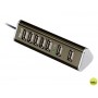 HUB USB 2.0 TRUST 7 PUERTOS ALIMENTADOR NEGRO
