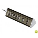 HUB USB 2.0 TRUST 7 PUERTOS ALIMENTADOR NEGRO