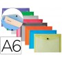 CARPETA LIDERPAPEL DOSSIER BROCHE POLIPROPILENO DIN A6 12 COLORES SURTIDOS