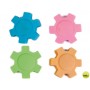 GOMA LIDERPAPEL MECANO CON FORMA DE RUEDA COLORES SURTIDOS