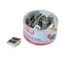 SACAPUNTAS MOR 211 METALICO 2 USOS CUÑA BOTE DE 30 UNIDADES