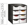 FICHERO CAJONES DE SOBREMESA CEP 8 CAJONES POLIESTIRENO COLOR GRIS Y MARRON ESPECIAL PARA SNACKS 18,