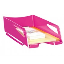 BANDEJA SOBREMESA CEP MAXI DE GRAN CAPACIDAD PLASTICO ROSA 386X270X115 MM