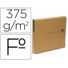 SUBCARPETA CARTULINA NATURE LINE VIP FAST-PAPERFLOW FOLIO CON BOLSA FUELLE Y SOLAPA PACK DE 10 UNIDA