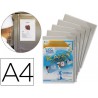 FUNDA DE PRESENTACION TARIFOLD MAGNETICA RIGIDA Y ANTI REFLEJO DIN A4 PACK DE 5 UNIDADES