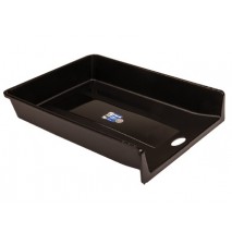 BANDEJA SOBREMESA OFFISYS PLASTICO 1025 FLEXIBLE TRANSPARENTE 345X265X65 MM APILABLE NEGRA