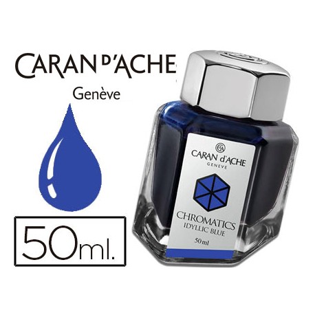 TINTA ESTILOGRAFICA CARAN D'ACHE CHROMATICS DE 50 ML AZUL IDILICO
