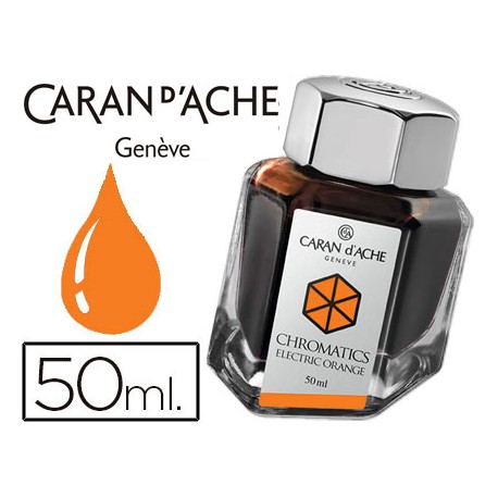 TINTA ESTILOGRAFICA CARAN D'ACHE CHROMATICS DE 50 ML NARANJA ELECTRICO
