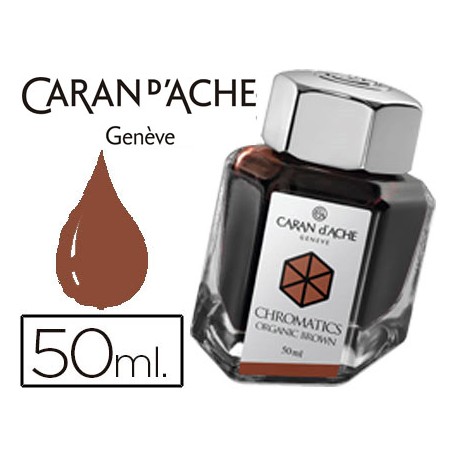 TINTA ESTILOGRAFICA CARAN D'ACHE CHROMATICS DE 50 ML MARRON ORGANICO