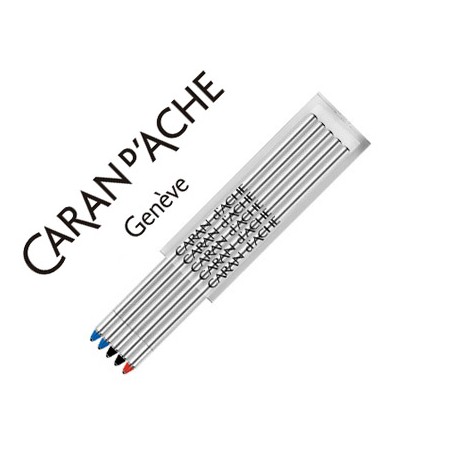 RECAMBIO BOLIGRAFO CARAN D'ACHE RNX.316 MULTIFUNCION 2 NE 2 AZ 1 RO PUNTA MEDIA