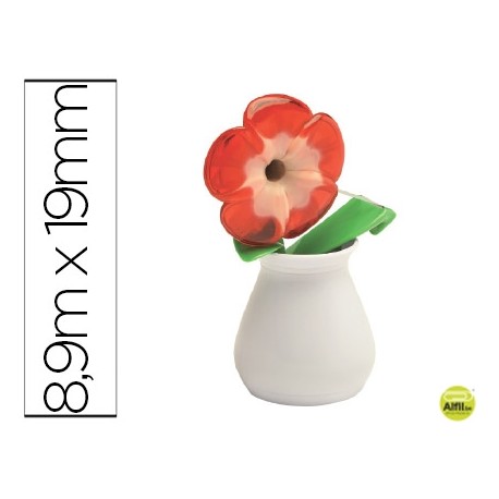 PORTARROLLO SOBREMESA SCOTCH FLORERO C37 DE 19 MM X 8,9 MT INCLUYE ROLLO DE CINTA MAGIC