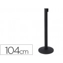 POSTE DE PLASTICO CON CINTA RETRACTIL POSTE DE 104 CM CINTA DE 2 MT BASE POSTE 36 CM DE DIAMETRO
