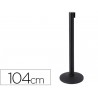 POSTE DE PLASTICO CON CINTA RETRACTIL POSTE DE 104 CM CINTA DE 2 MT BASE POSTE 36 CM DE DIAMETRO