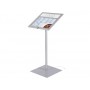 ATRIL PORTA MENUS DE EXTERIOR CON LUZ LED CON BASE DE ACERO CAPACIDAD DOS PAGINAS DIN-A4 115X45X45 C