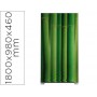 MAMPARA SEPARADORA EASYSCREEN CON MARCO ALUMINIO Y PANEL DE TELA DECORADO BAMBU 1800X980X460 MM