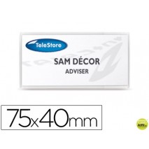 IDENTIFICADOR ADHESIVO 3L OFFICE PARA TEXTIL 40X75 MM PACK 24 UNIDADES