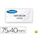 IDENTIFICADOR ADHESIVO 3L OFFICE PARA TEXTIL 40X75 MM PACK 24 UNIDADES