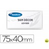 IDENTIFICADOR ADHESIVO 3L OFFICE PARA TEXTIL 40X75 MM PACK 24 UNIDADES