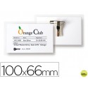 IDENTIFICADOR 3L OFFICE CON PINZA E IMPERDIBLE 66X100 MM PACK DE 25 UNIDADES