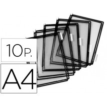 FUNDA PARA PORTACATALOGO TARIFOLD DIN A4 COLOR NEGRO PACK DE 10 UNIDADES
