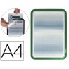 MARCO PORTA ANUNCIOS GTARIFOLD MAGNETO DIN A4 DORSO ADHESIVO REMOVIBLE COLOR VERDE PACK DE 2 UNIDADE