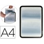 MARCO PORTA ANUNCIOS TARIFOLD MAGNETO DIN A4 DORSO ADHESIVO REMOVIBLE COLOR NEGRO PACK DE 2 UNIDADES