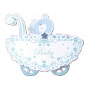 TARJETA POSTAL ARGUVAL CARRITO BEBE 3D MODELOS SURTIDOS