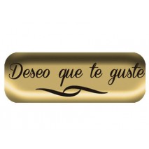 ETIQUETA ARGUVAL DESEO QUE TE GUSTE MODELO ORO ROLLO DE 250 UNIDADES