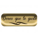 ETIQUETA ARGUVAL DESEO QUE TE GUSTE MODELO ORO ROLLO DE 250 UNIDADES