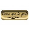 ETIQUETA ARGUVAL DESEO QUE TE GUSTE MODELO ORO ROLLO DE 250 UNIDADES