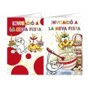 TARJETA DE INVITACION ARGUVAL FANTASIA KITTY BLISTER 8 UNIDADES SURTIDAS CATALAN