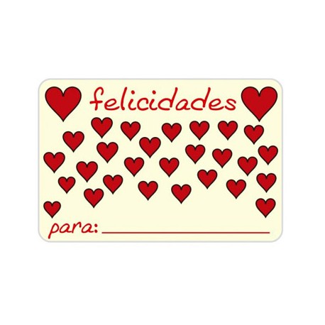 ETIQUETA ARGUVAL HEART MODELO 22 ROLLO DE 250 UNIDADES CATALAN