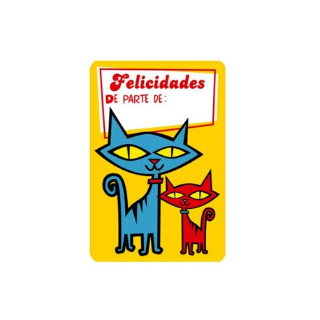 ETIQUETA ARGUVAL GATOS MODELO 36 ROLLO DE 250 UNIDADES CATALAN