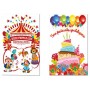 TARJETA DE INVITACION ARGUVAL FIESTA INFANTIL BLISTE DE 6 UNIDADES EUSKERA