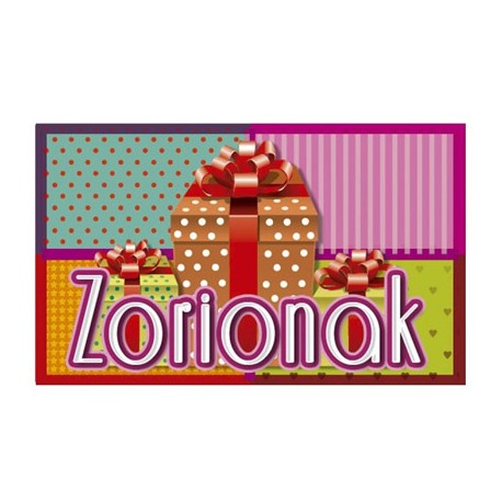 ETIQUETA ARGUVAL ZORIONAK MODELO 69 ROLLO DE 250 UNIDADES EUSKERA