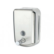DISPENSADOR MANUAL Q-CONNECT DE JABON 800 ML ACERO INOXIDABLE 178X114X56 MM
