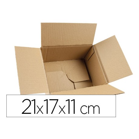 CAJA PARA EMBALAR Q-CONNECT FONDO AUTOMATICO MEDIDAS 210X170X110 MM ESPESOR CARTON 3 MM