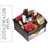 BANDEJA ORGANIZADORA CEP CON 9 COMPARTIMENTOS POLIESTIRENO COLOR NEGRO ESPECIAL PARA SNACK 205X216X1
