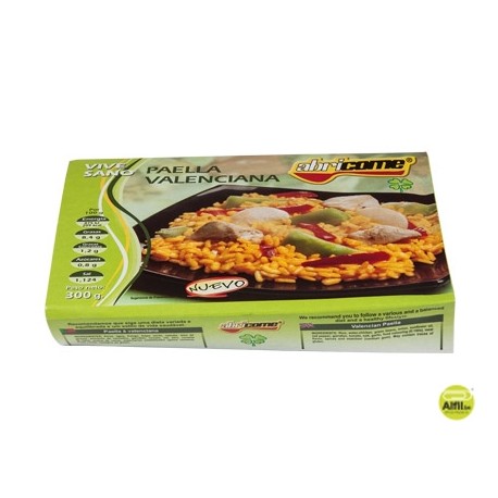 PAELLA VALENCIANA ABRICOME RAC ION INDIVIDUAL CALENTAR EN MICROONDAS Y LISTO 300G