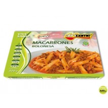 MACARRONES BOLOÑESA ABRICOME R ACION INDIVIDUAL CALENTAR EN MICROONDAS Y LISTO 320G