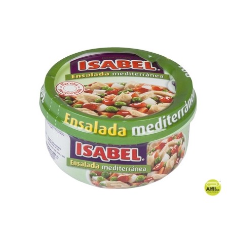 ENSALADA MEDITERRANEA ISABEL R ACION INDIVIDUAL LISTA PARA COMER NO NECESITA FRIO 230G