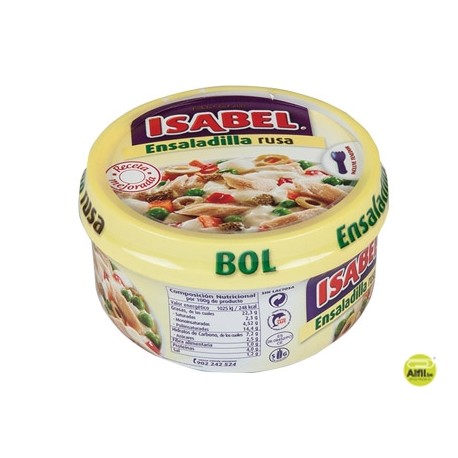 ENSALADILLA RUSA ISABEL RACION INDIVIDUAL LISTA PARA COMER NO NECESITA FRIO 230G