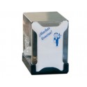 DISPENSADOR HIGIENICO DE SERVILLETAS ACERO INOXIDABLE 130X100X100 MM