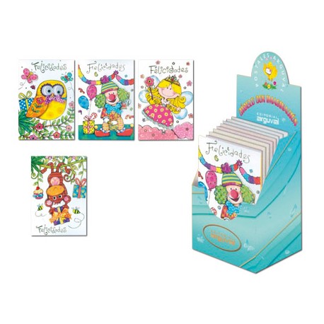 TARJETA POSTAL ARGUVAL INFANTIL CUMPLEAÑOS MODELOS SURTIDOS