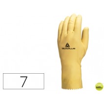 GUANTE DELTAPLUS DE LATEX NATURAL ESPECIAL PARA TRABAJOSDE LIMPIEZA EN GENERAL ANTIALERGICOS TALLA 7