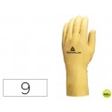 GUANTE DELTAPLUS DE LATEX NATURAL ESPECIAL PARA TRABAJOSDE LIMPIEZA EN GENERAL ANTIALERGICOS TALLA 9