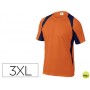 CAMISETA DELTAPLUS POLIESTER MANGA CORTA CUELLO REDONDO TRATAMIENTO SECADO RAPIDO COLOR NARANJA-MARI