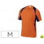 CAMISETA DELTAPLUS POLIESTER MANGA CORTA CUELLO REDONDO TRATAMIENTO SECADO RAPIDO COLOR NARANJA-MARI